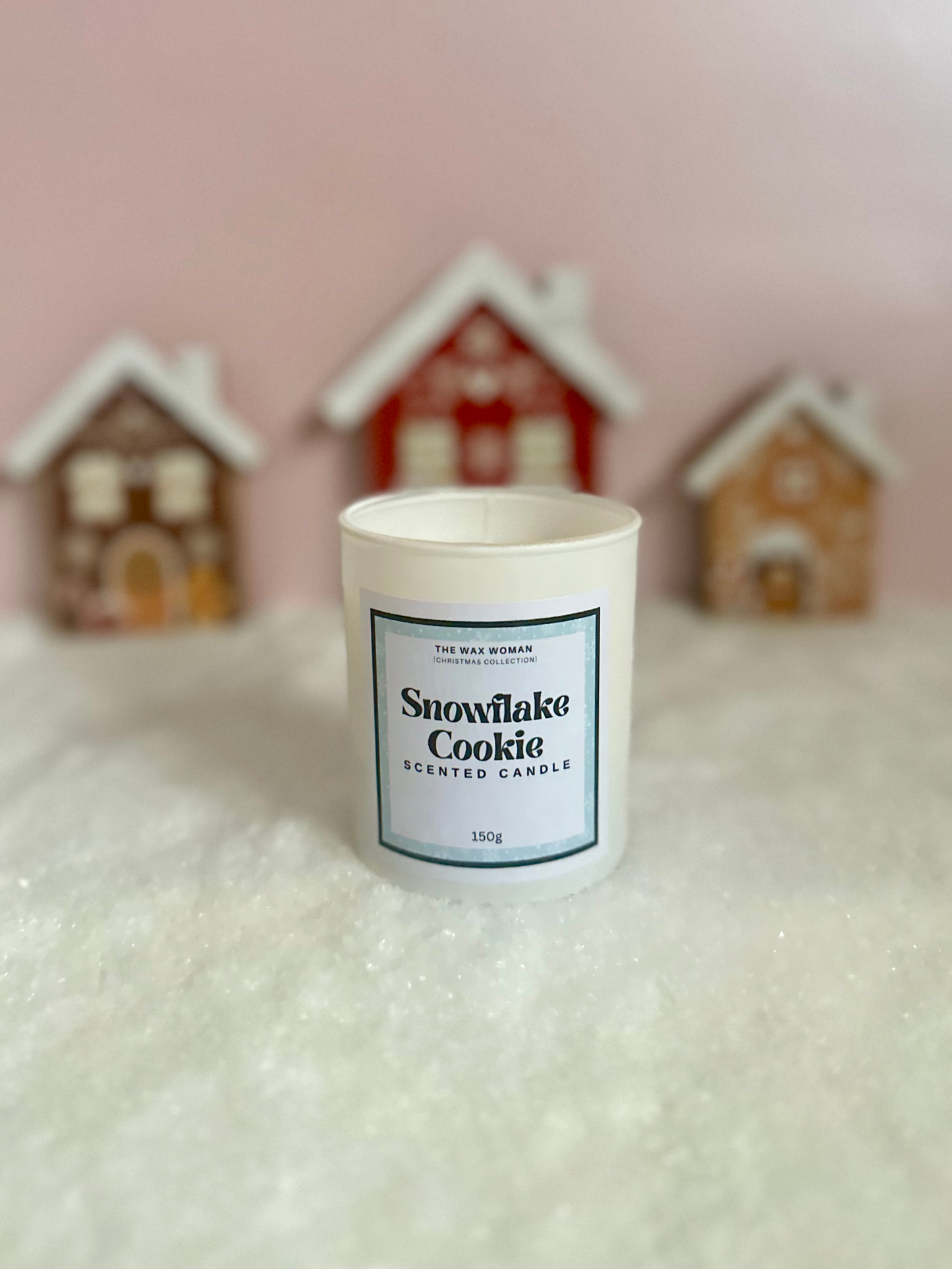 Snowflake Cookie Candle