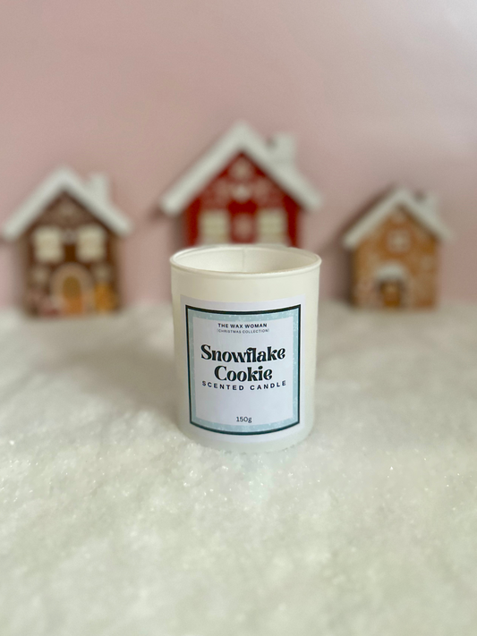 Snowflake Cookie Candle