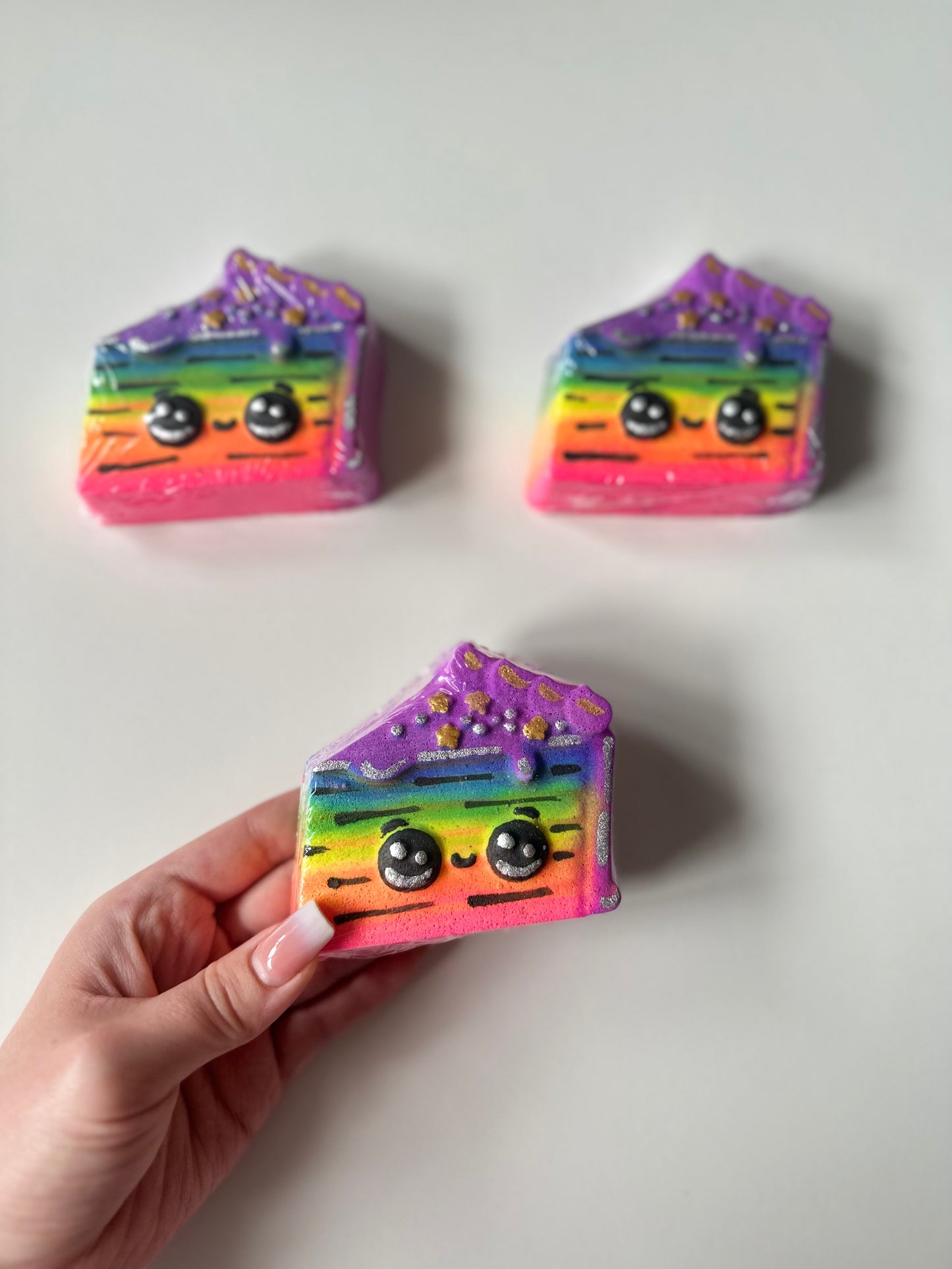 Rainbow Cake Bath Bomb