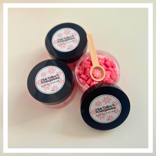 Flower Wax Scoopies (Pink Tulips & White Jasmine)